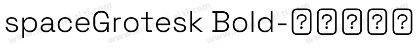 spaceGrotesk Bold字体转换